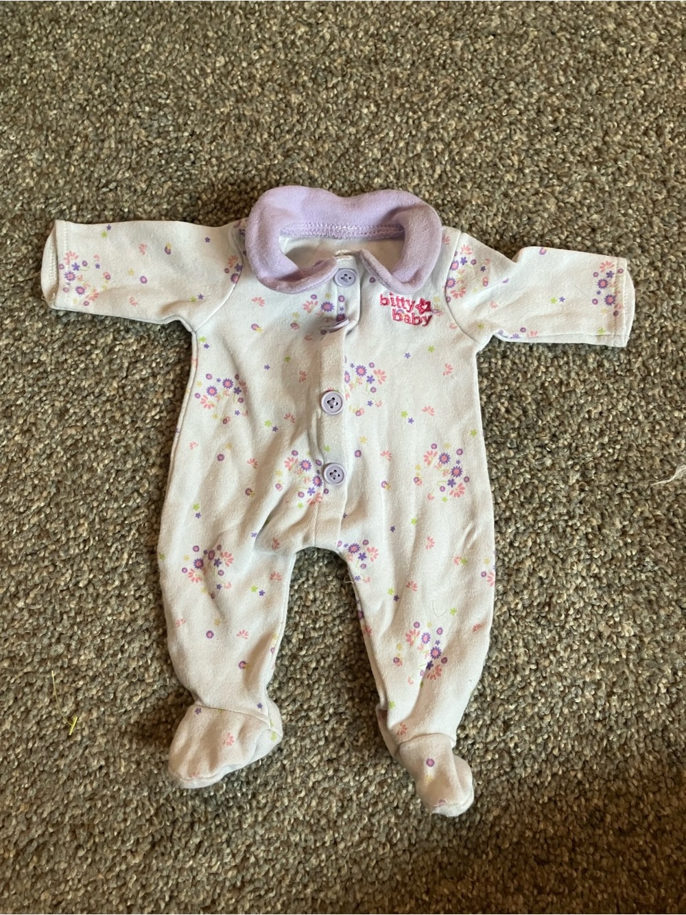 Bitty Twins Bitty Baby Yellow Striped Polka Dot Outfit American Girl